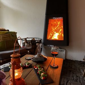 Kachel onder de overkapping